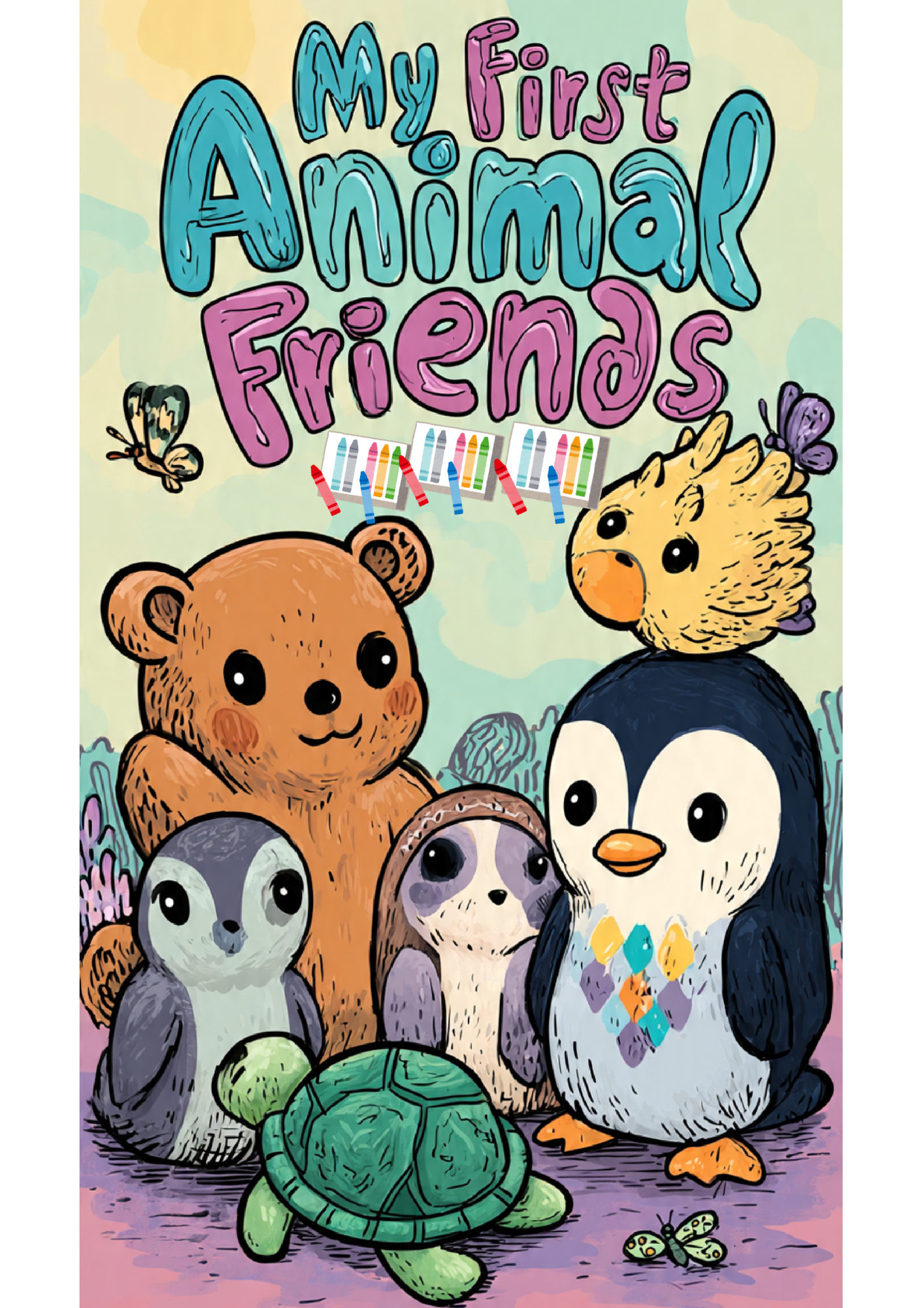 My First Animal Friends Edition 1 & 2 — Printable Coloring Book for Toddlers Ages 2–4