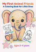 My First Animal Friends Edition 1 & 2 — Printable Coloring Book for Toddlers Ages 2–4