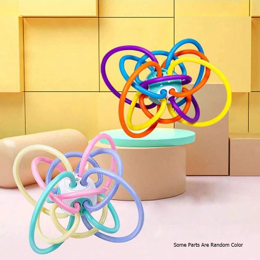 Baby Grip Training Ball — Manhattan Hand Rattle & Food-Grade Teether