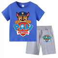 PAW Patrol Boys Summer Set — Short Sleeve T-Shirt & Shorts 2-Piece Outfit Ages 3–8