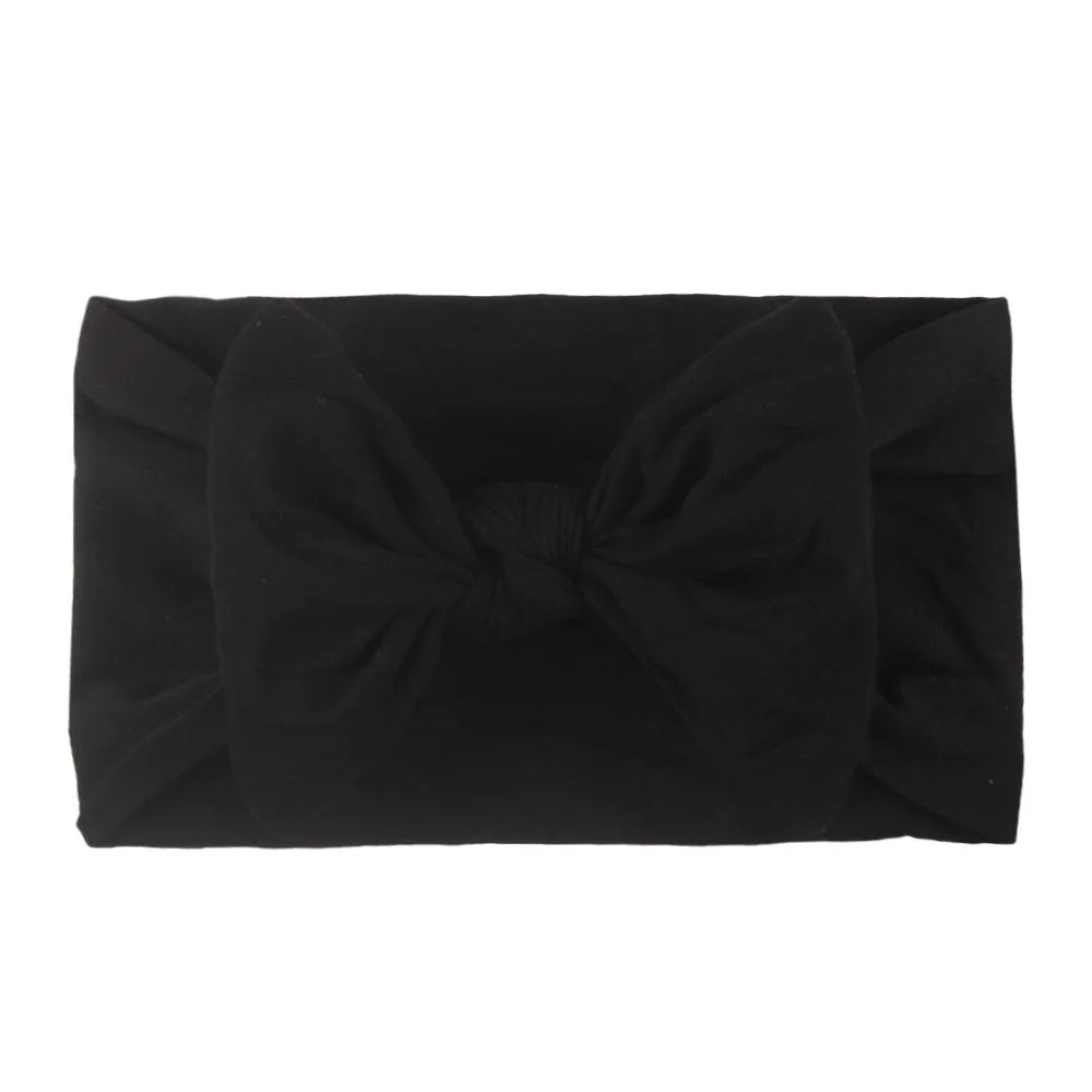 Soft Baby Bow Headbands for Girls — Elastic Newborn Hair Accessories