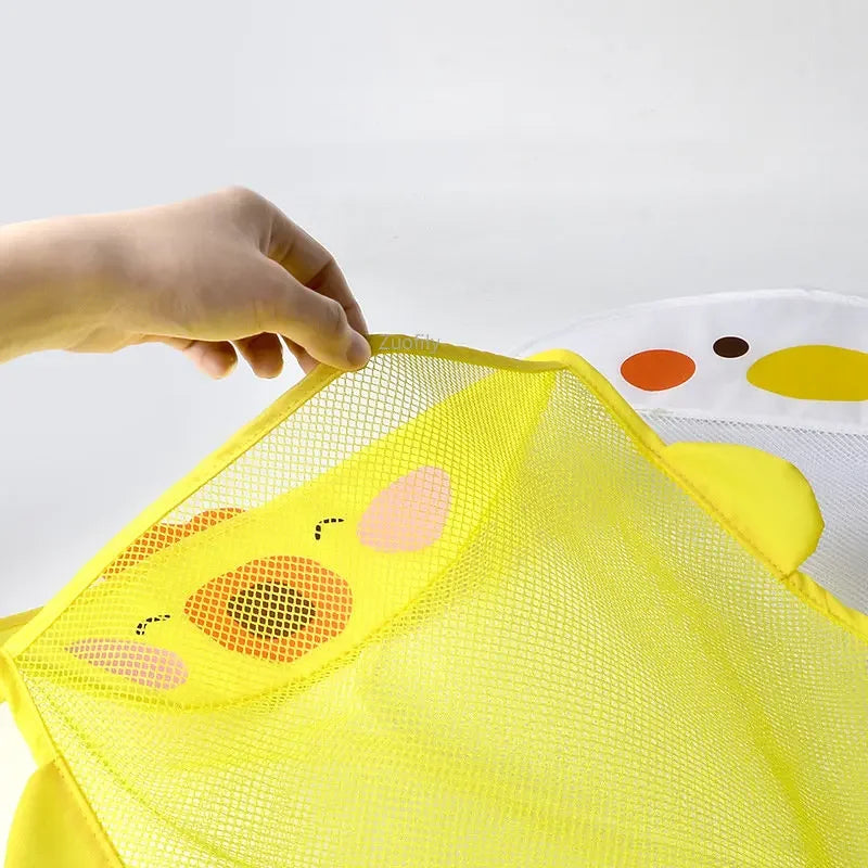 Baby Bathroom Mesh Bag with Sucker for Children Toys Kid Bathtub Doll Organizer Cartoon Animal Shapes Cloth Toys Storage Net Bag
