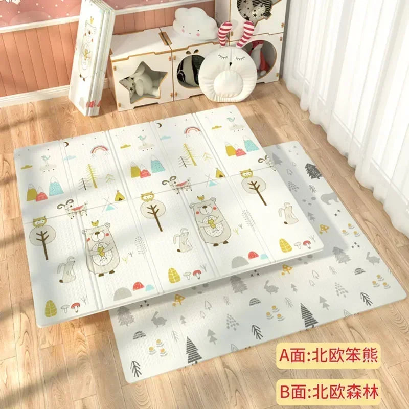 Foldable Children Blanket XPE Foam Baby Play Mat Soft Floor Crawling Pad Toys For Kids Carpet Folding Game Activity Rug with Bag