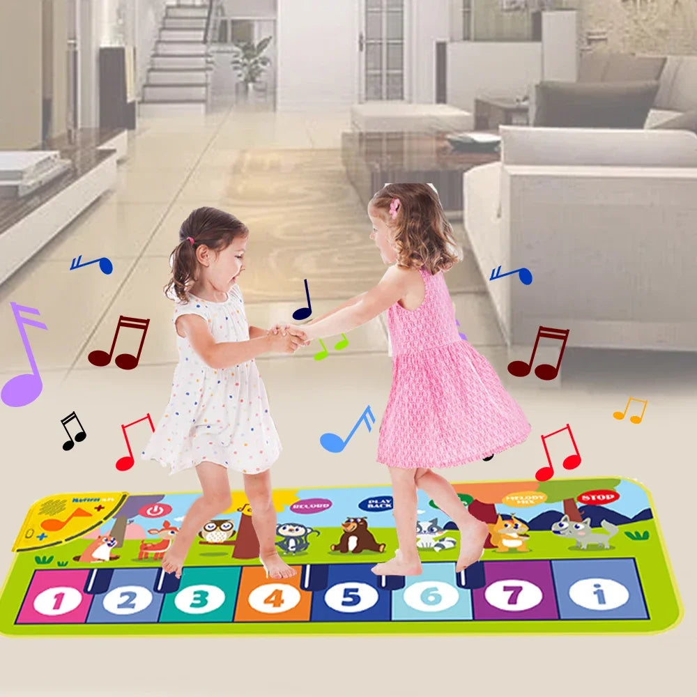 Piano Dance Mat for Kids 80x30cm — Musical Floor Keyboard with Demo Songs
