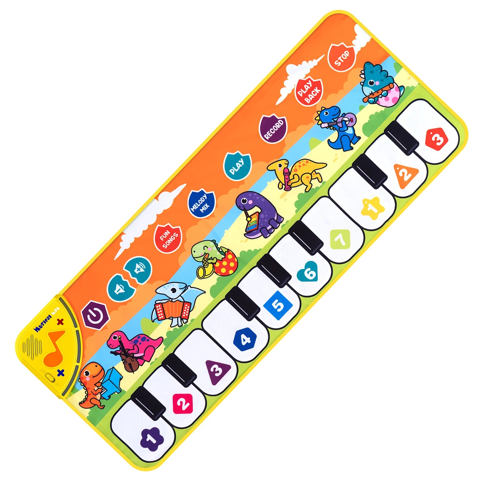 Kids Musical Piano Mat — Floor Keyboard Dance Mat with 8 Animal Sounds