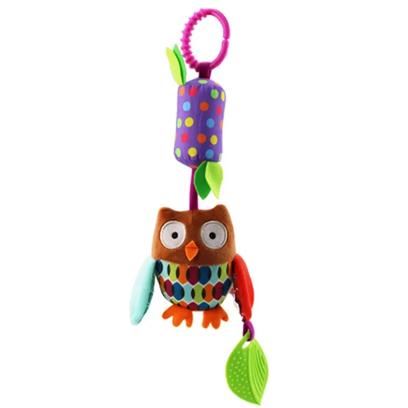 Spiral Stroller Toys Newborn Plush Hanging Baby Soft Rattle Sensory Toys Crib Mobile Bassinet for Babies Boys Girls Ideal Gifts