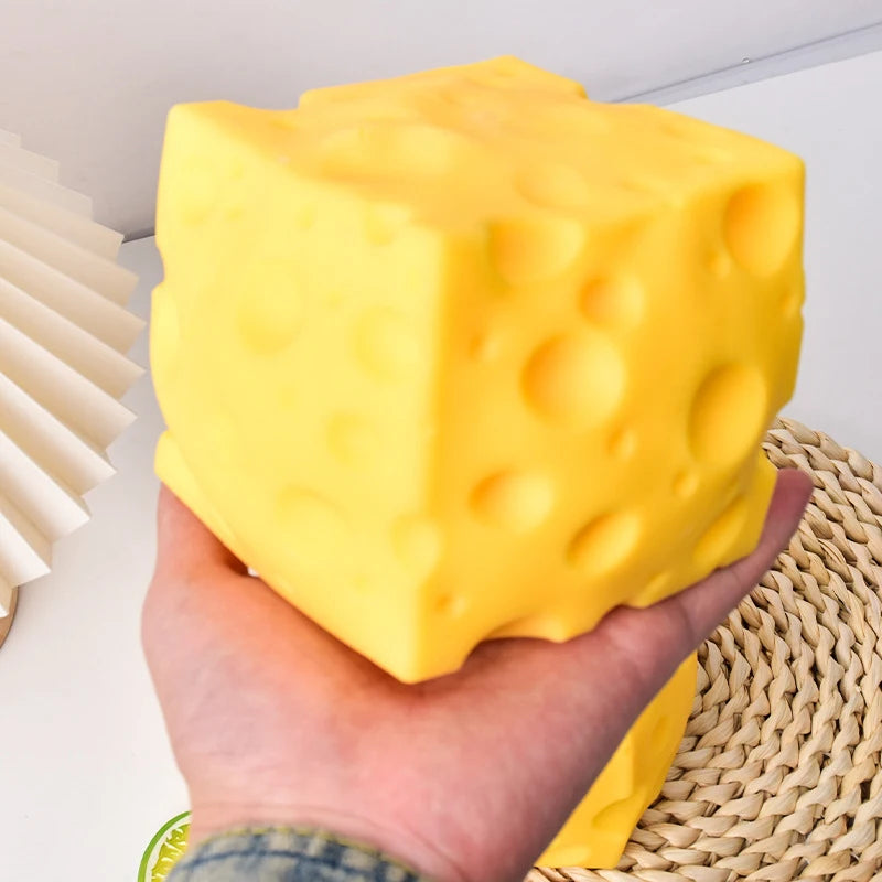Simulate Cheese Slow Rebound Pinching Office Decompression Slow Rebound Cheese Pinching Ornament Relax And Decompress And Knead