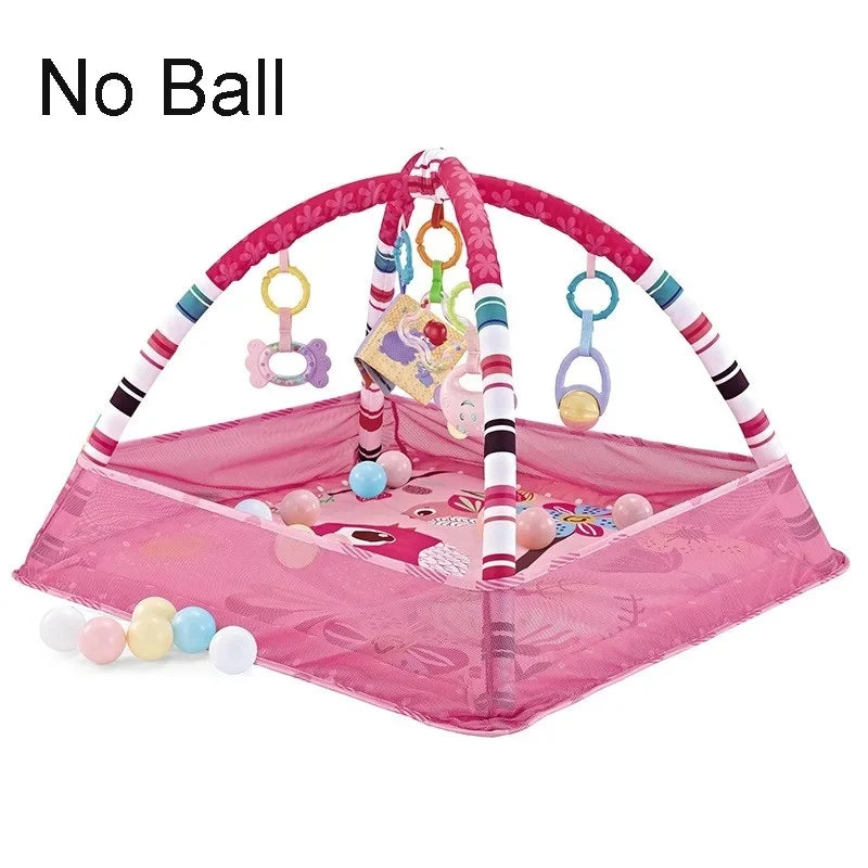 Baby Play Gym Mat — Newborn Activity Gym with Tummy Time & Crawling Blanket