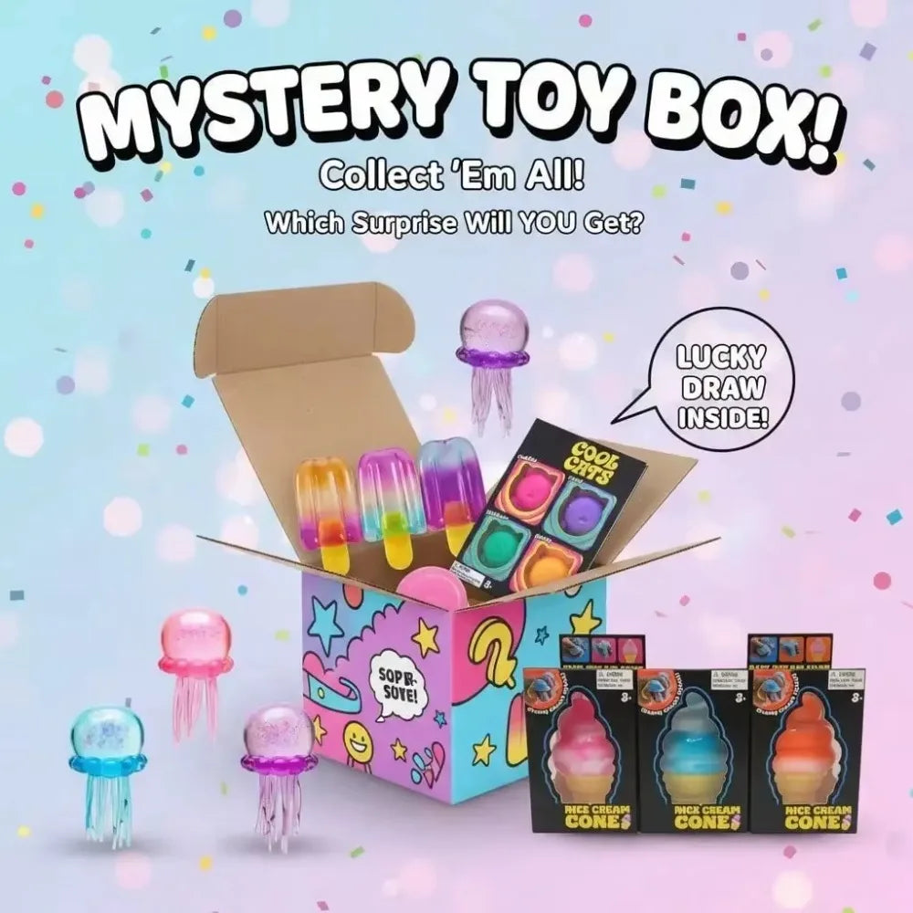 Squishy Mystery Box — Slow Rising Fidget Surprise Toys for Kids