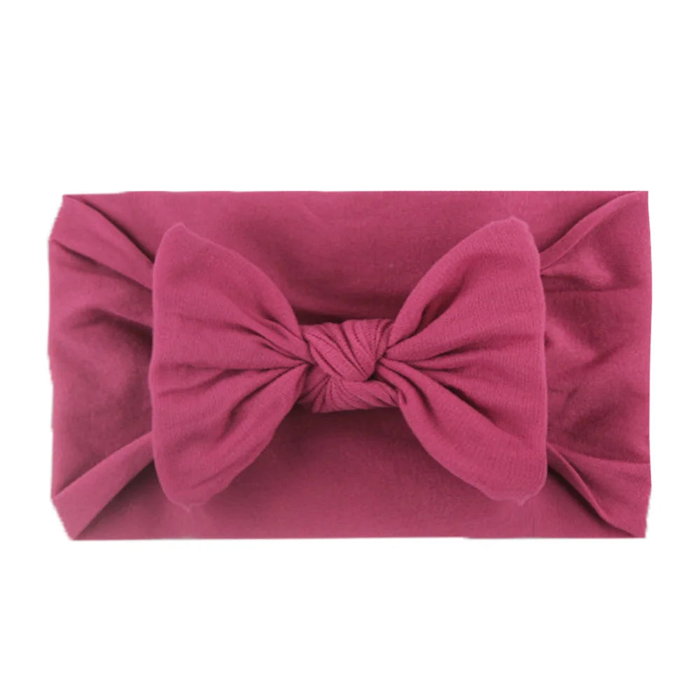 Soft Baby Bow Headbands for Girls — Elastic Newborn Hair Accessories