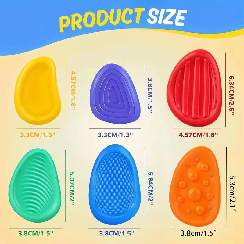 Sensory Fidget Toys for Kids — 6-Piece Textured Anxiety Relief Set for Autism & ADHD