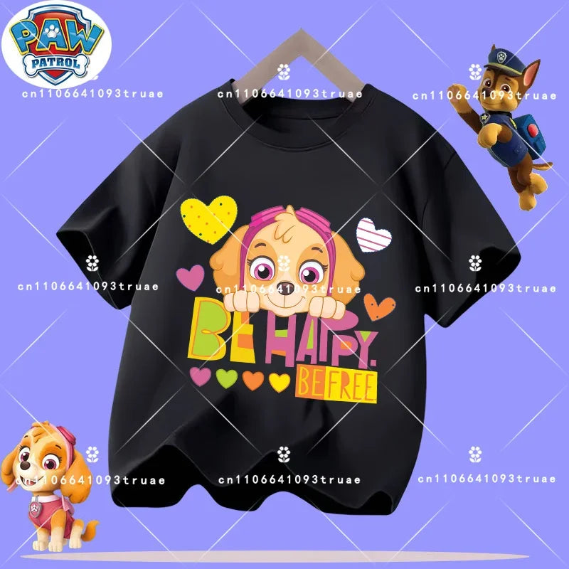 PAW Patrol Kids Cotton T-Shirt — Short Sleeve Cartoon Tee for Boys & Girls Ages 7–13