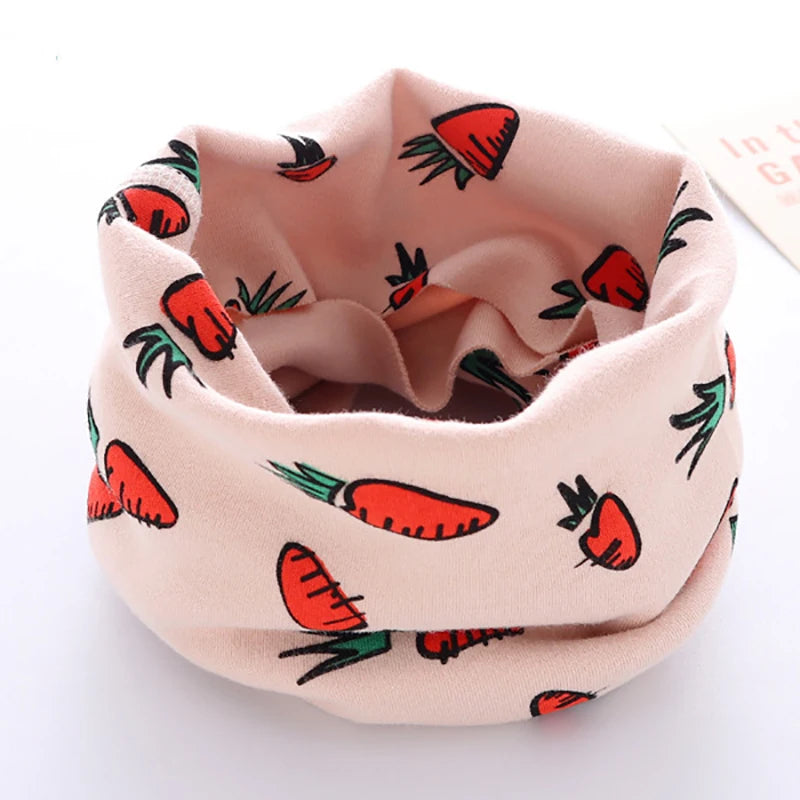 Winter Children Warmer Neck Scarf For Kids Boys Girls Neckerchief Cute Baby Cartoon Scarf Soft Neck Collar Children´s Scarves