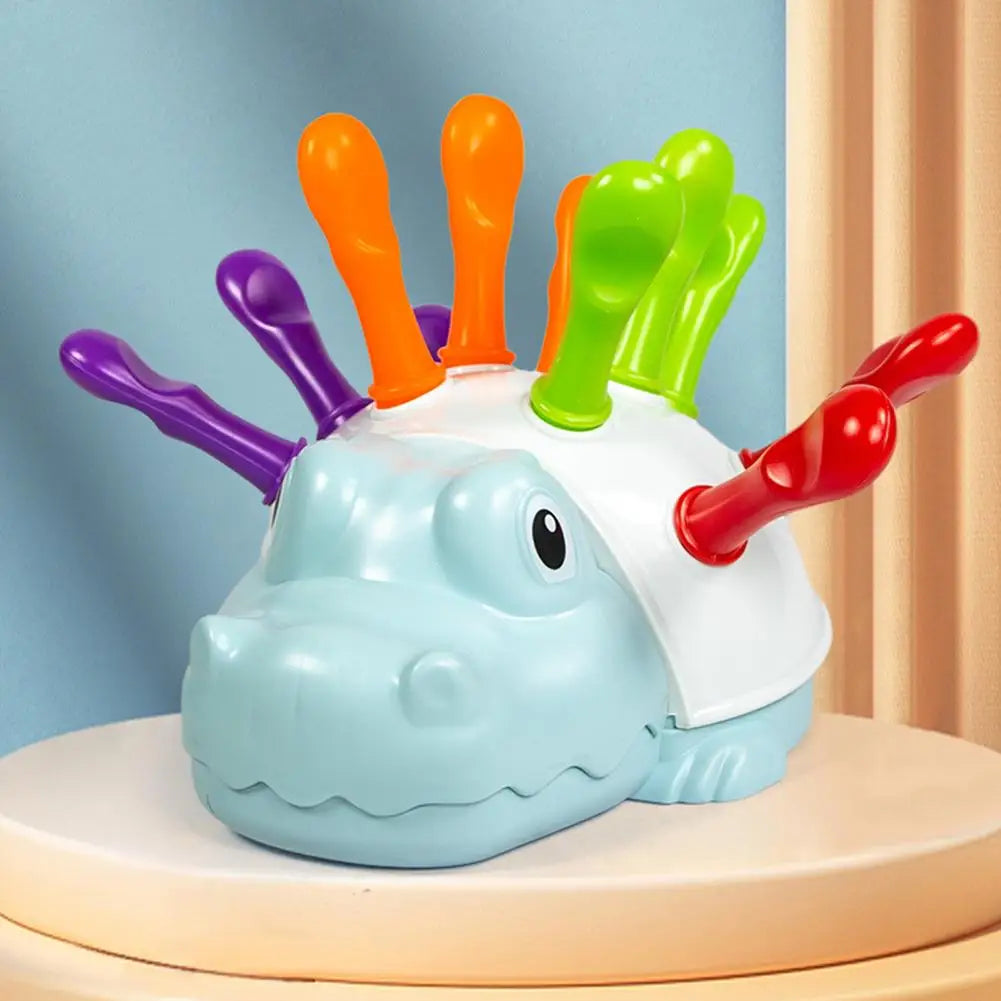 Hedgehog Insert Toy — Montessori Color Sorting & Fine Motor Skills Toy for Toddlers