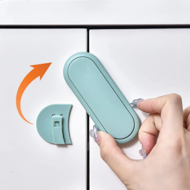 Latch Cabinet Door Protection 5pcs Children's Drawer Safety Baby Anti Pinch Hand Invisible Lock Opposite Door Wardrobe Lock