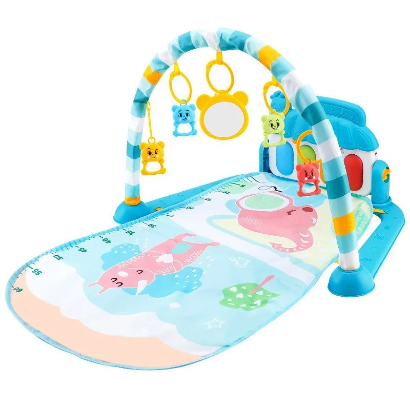 Musical Baby Activity Gym — Piano Keyboard Play Mat with Animal Sounds