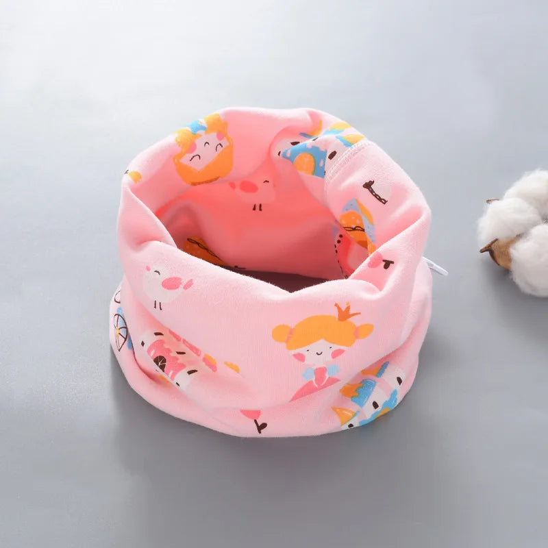 Winter Children Warmer Neck Scarf For Kids Boys Girls Neckerchief Cute Baby Cartoon Scarf Soft Neck Collar Children´s Scarves