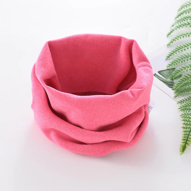 Winter Children Warmer Neck Scarf For Kids Boys Girls Neckerchief Cute Baby Cartoon Scarf Soft Neck Collar Children´s Scarves