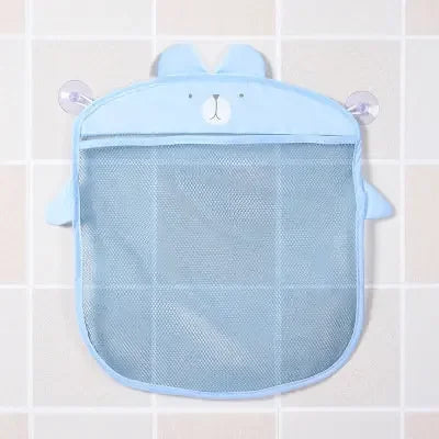 Baby Bathroom Mesh Bag with Sucker for Children Toys Kid Bathtub Doll Organizer Cartoon Animal Shapes Cloth Toys Storage Net Bag