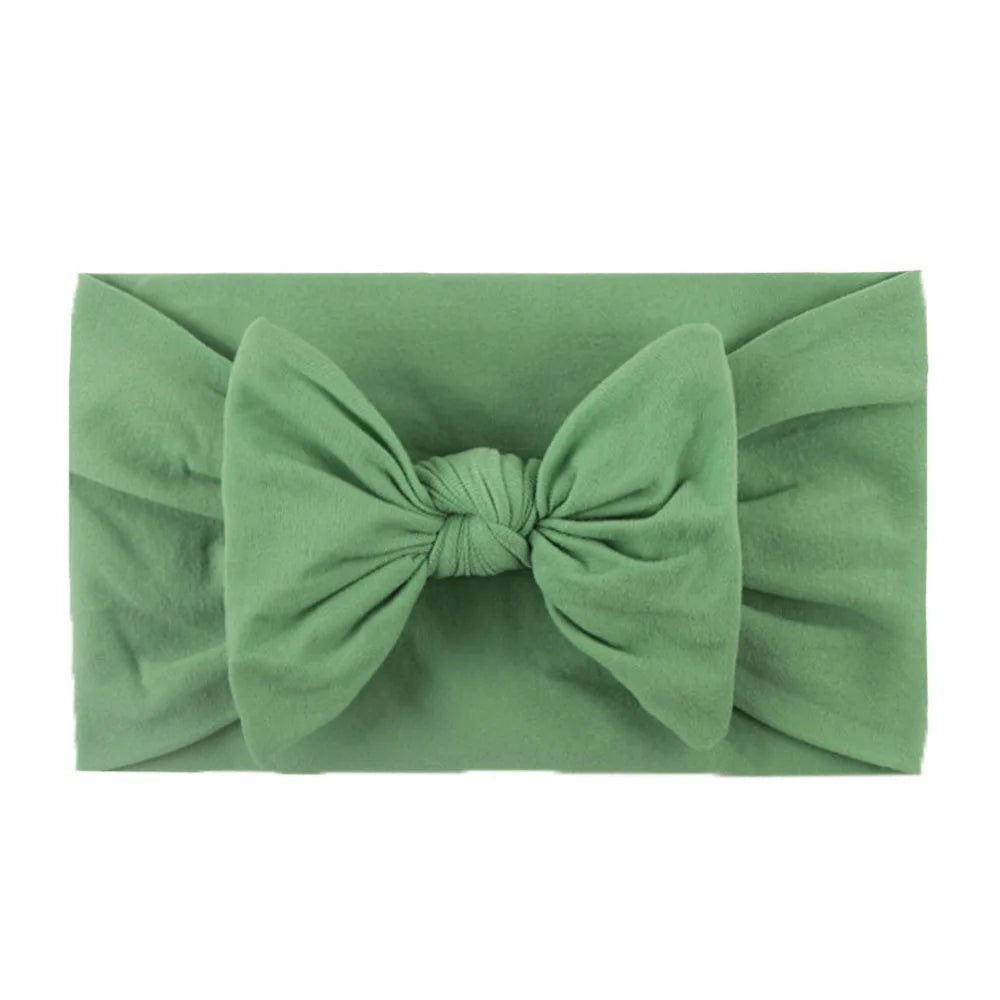 Soft Baby Bow Headbands for Girls — Elastic Newborn Hair Accessories