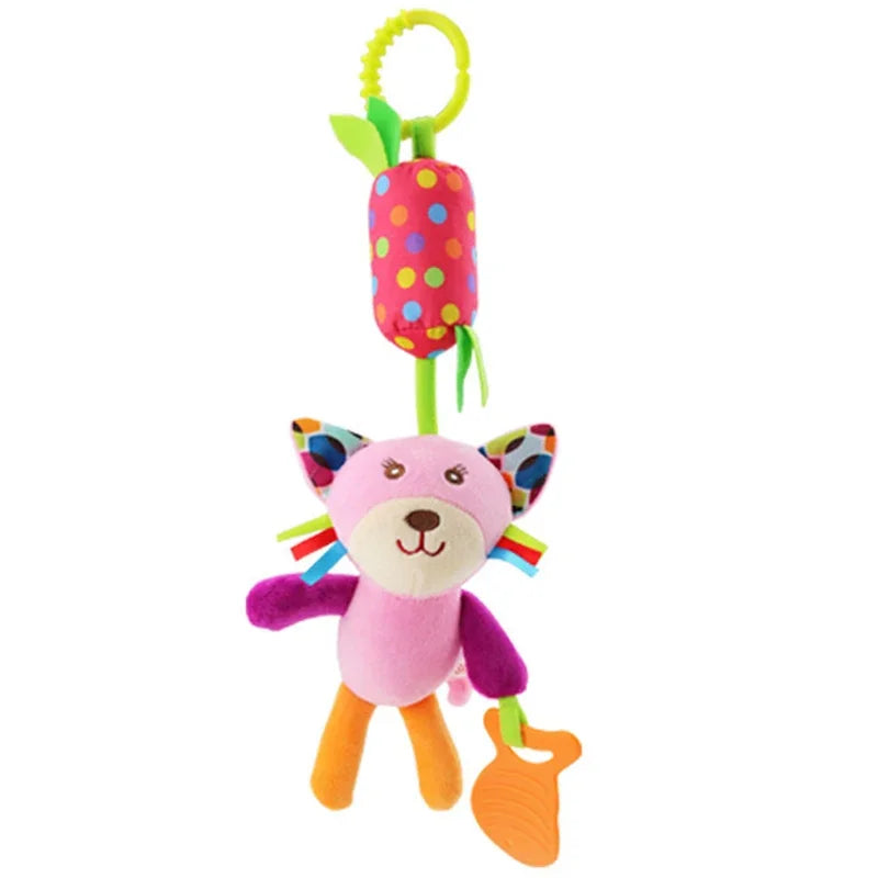 Spiral Stroller Toys Newborn Plush Hanging Baby Soft Rattle Sensory Toys Crib Mobile Bassinet for Babies Boys Girls Ideal Gifts