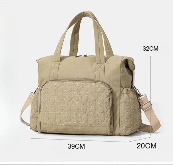 Personalized Large Capacity Mommy Bag for Women Tote Baby Diaper Nappy Bags Custom Baby Name Shoulder Solid Color Maternity Bags