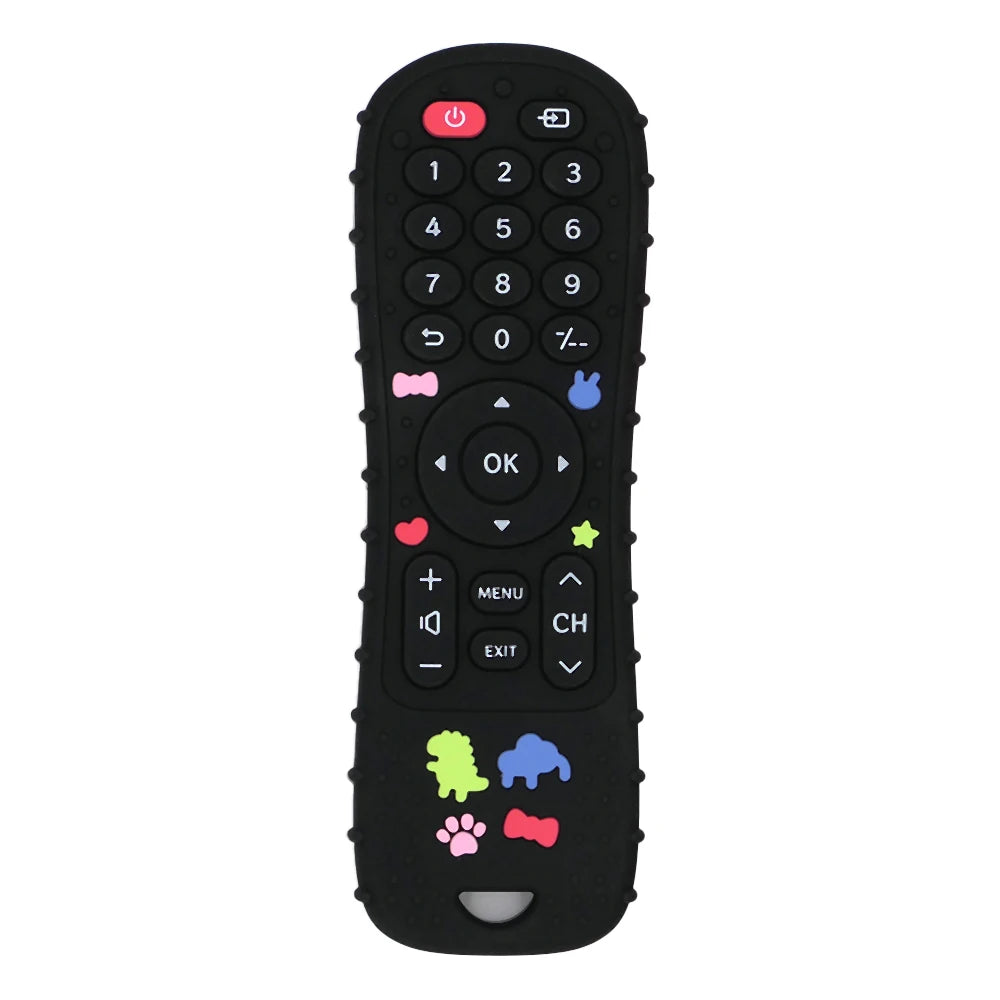 Soft Silicone Teether in Remote Control Shape Ideal Soft Teething Toy for Babies Perfect Children's Holiday Gift