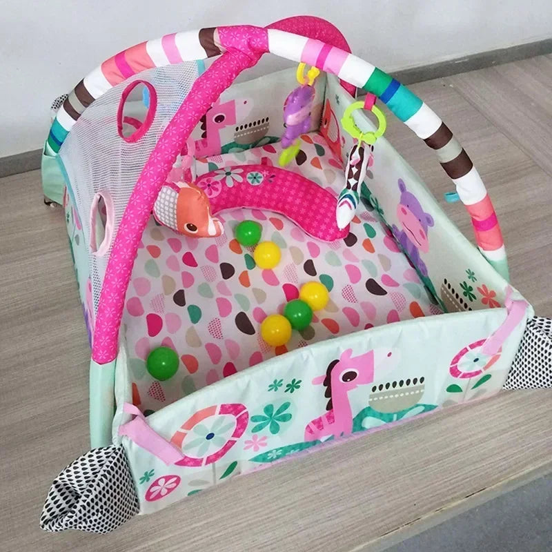 Baby Fitness Frame Crawling Game Blanket Multifunctional Educational Mats Fence Crawling Blanket Infant Rug Enlightenment Toys