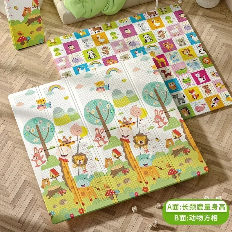 Foldable Children Blanket XPE Foam Baby Play Mat Soft Floor Crawling Pad Toys For Kids Carpet Folding Game Activity Rug with Bag