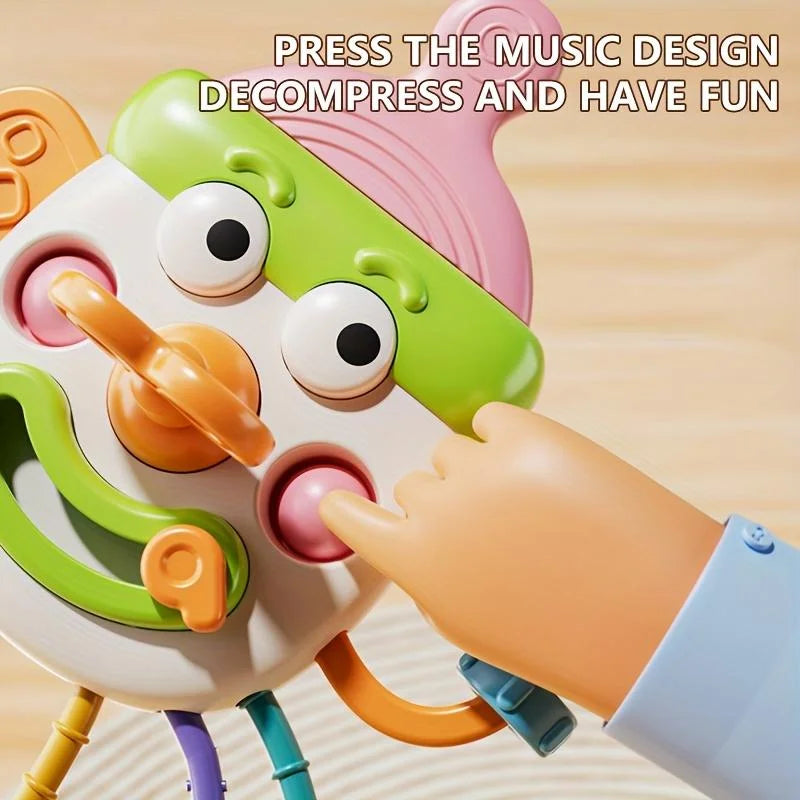 Montessori Pull String Sensory Toy for Babies & Toddlers (0–18 Months)