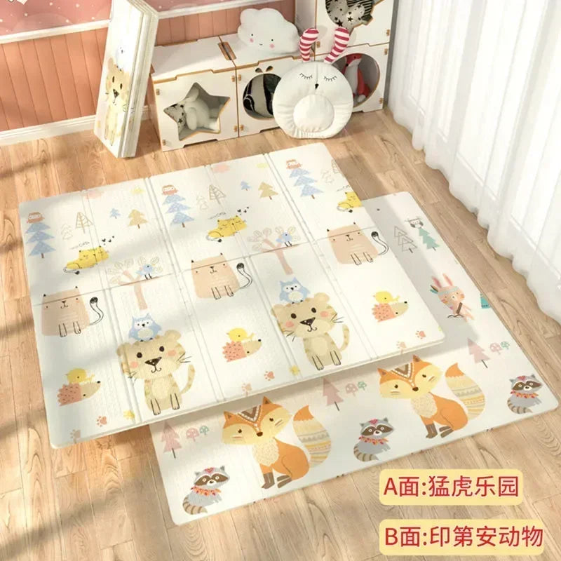 Foldable Children Blanket XPE Foam Baby Play Mat Soft Floor Crawling Pad Toys For Kids Carpet Folding Game Activity Rug with Bag
