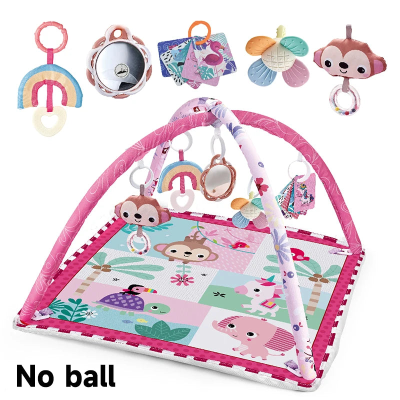 Baby Play Gym Mat — Newborn Activity Gym with Tummy Time & Crawling Blanket