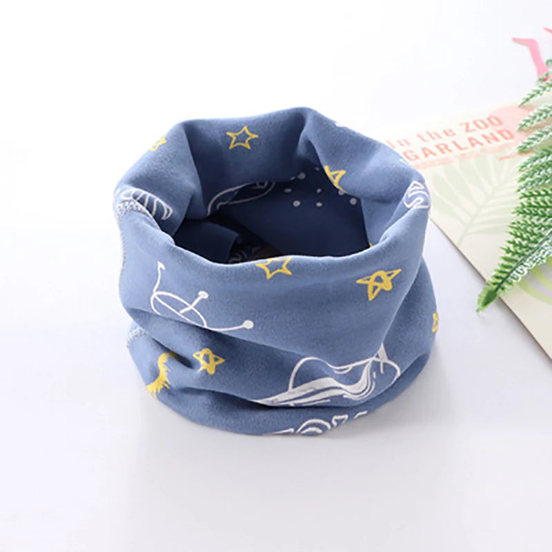 Winter Children Warmer Neck Scarf For Kids Boys Girls Neckerchief Cute Baby Cartoon Scarf Soft Neck Collar Children´s Scarves