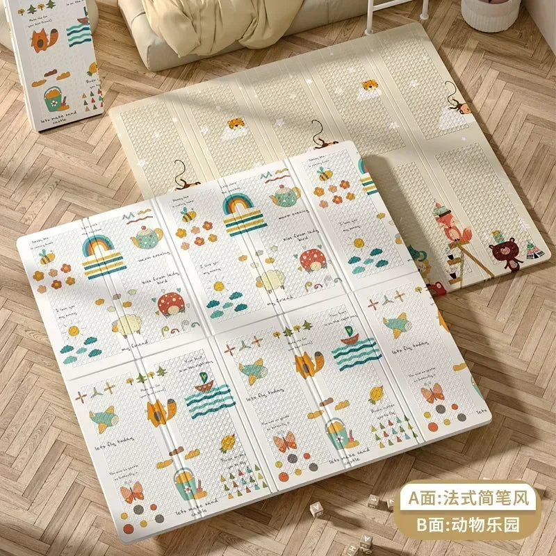 Foldable Children Blanket XPE Foam Baby Play Mat Soft Floor Crawling Pad Toys For Kids Carpet Folding Game Activity Rug with Bag
