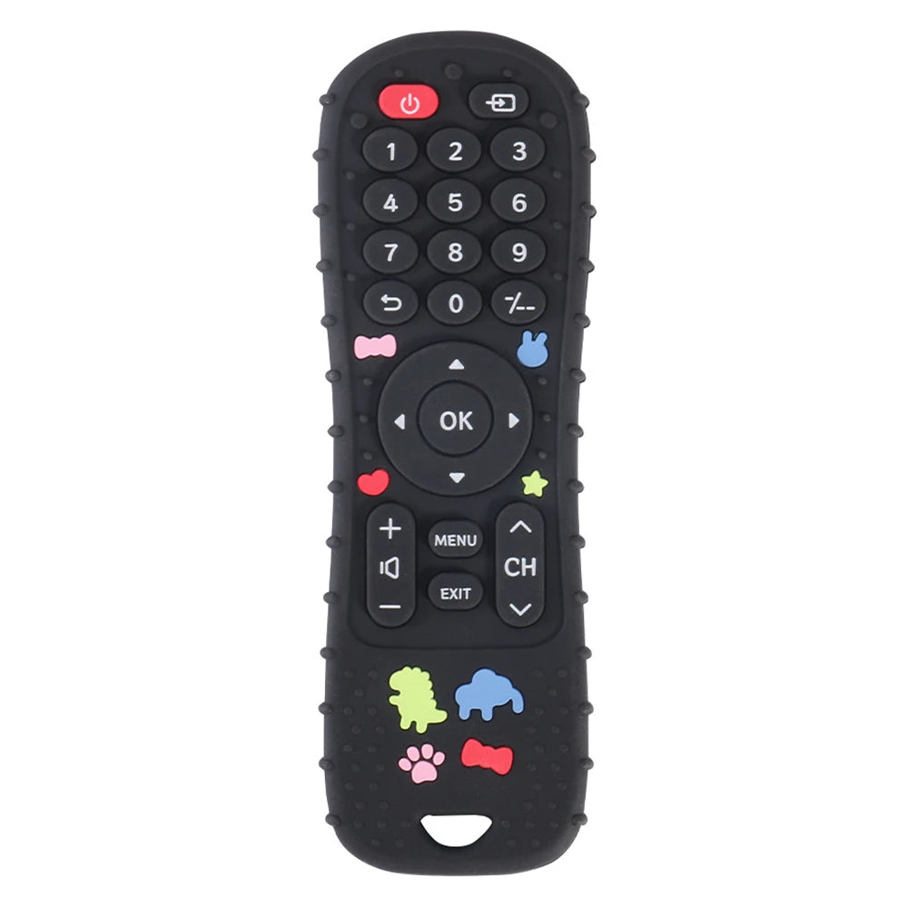 Soft Silicone Teether in Remote Control Shape Ideal Soft Teething Toy for Babies Perfect Children's Holiday Gift