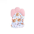 Cartoon Baby Teether Mittens — Anti-Scratch Chewing Gloves for Infants