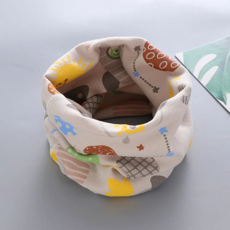 Winter Children Warmer Neck Scarf For Kids Boys Girls Neckerchief Cute Baby Cartoon Scarf Soft Neck Collar Children´s Scarves