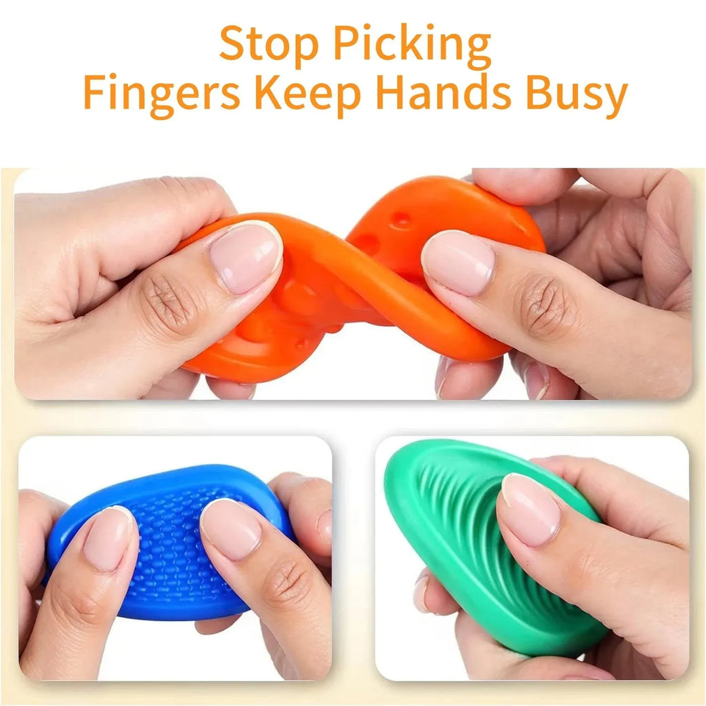 Sensory Fidget Toys for Kids — 6-Piece Textured Anxiety Relief Set for Autism & ADHD