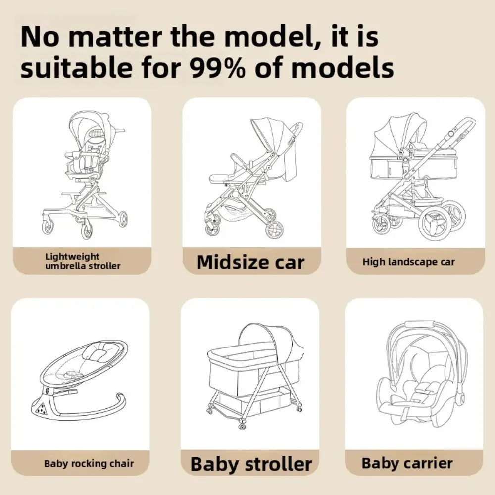 Baby Stroller Accessories Mosquito Net Stroller Mosquito Cover Children Kids Ventilate Mesh Cart Insect Netting Outside Items