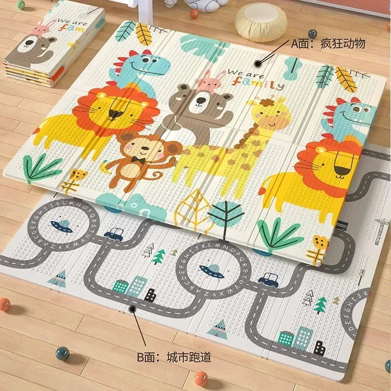 Foldable Children Blanket XPE Foam Baby Play Mat Soft Floor Crawling Pad Toys For Kids Carpet Folding Game Activity Rug with Bag