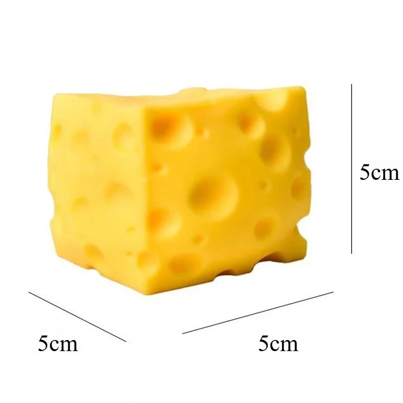 Simulate Cheese Slow Rebound Pinching Office Decompression Slow Rebound Cheese Pinching Ornament Relax And Decompress And Knead