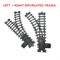 5cm wide Rail Track Expansion Pack for Railway King Classical City Train Flexible Track Straight Curved Rails Building Block Toy