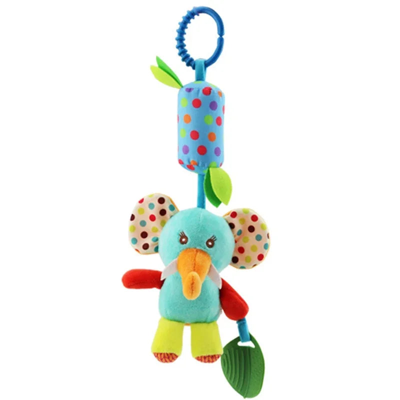Spiral Stroller Toys Newborn Plush Hanging Baby Soft Rattle Sensory Toys Crib Mobile Bassinet for Babies Boys Girls Ideal Gifts