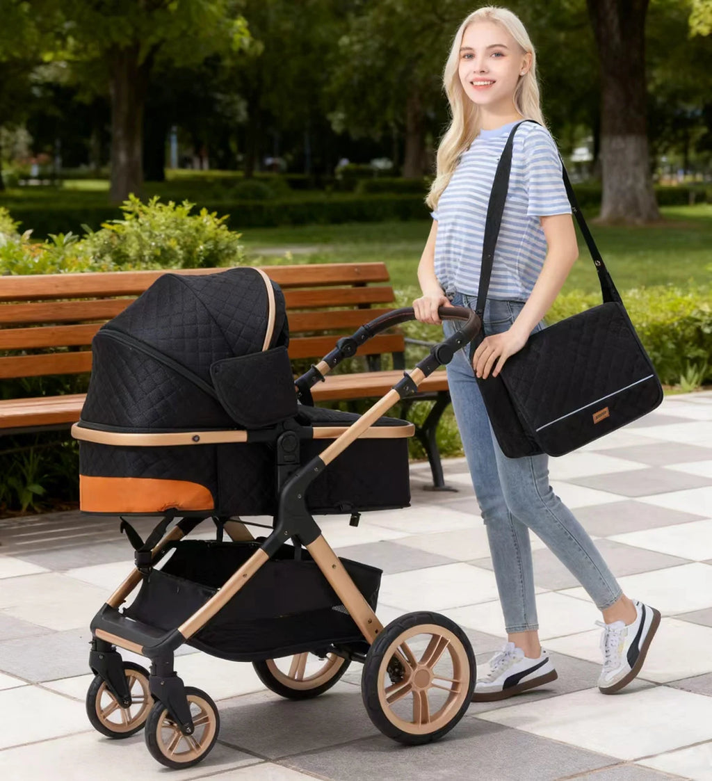 3-in-1 baby stroller travel system lightweight pram for newborns compact foldable Winter baby stroller baby buggy all-terrain