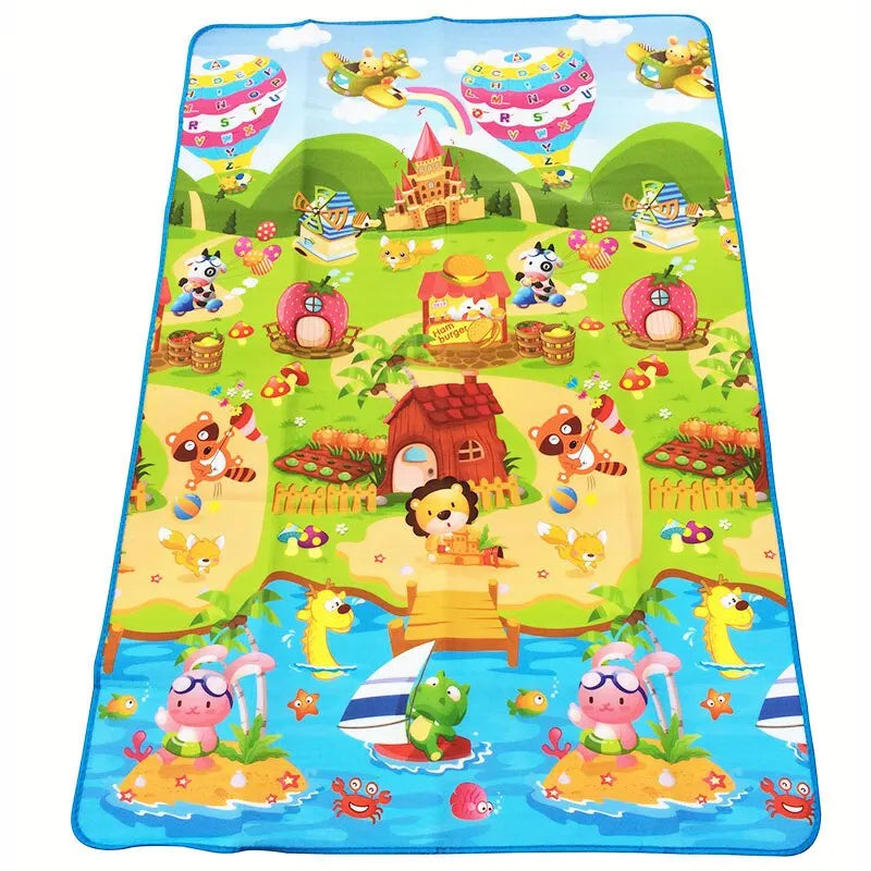 Large Baby Play Mat 180x120cm — Waterproof Crawling Carpet for Indoor & Outdoor