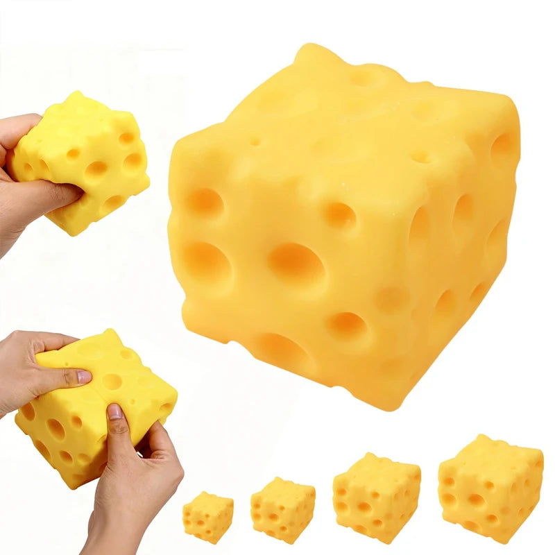 Simulate Cheese Slow Rebound Pinching Office Decompression Slow Rebound Cheese Pinching Ornament Relax And Decompress And Knead