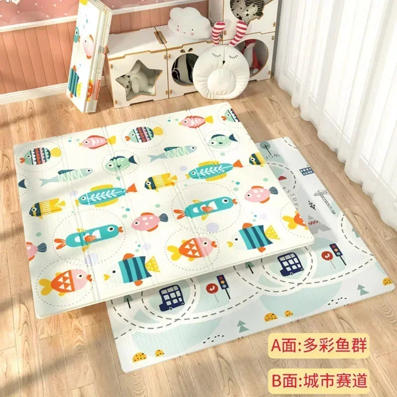 Foldable Children Blanket XPE Foam Baby Play Mat Soft Floor Crawling Pad Toys For Kids Carpet Folding Game Activity Rug with Bag