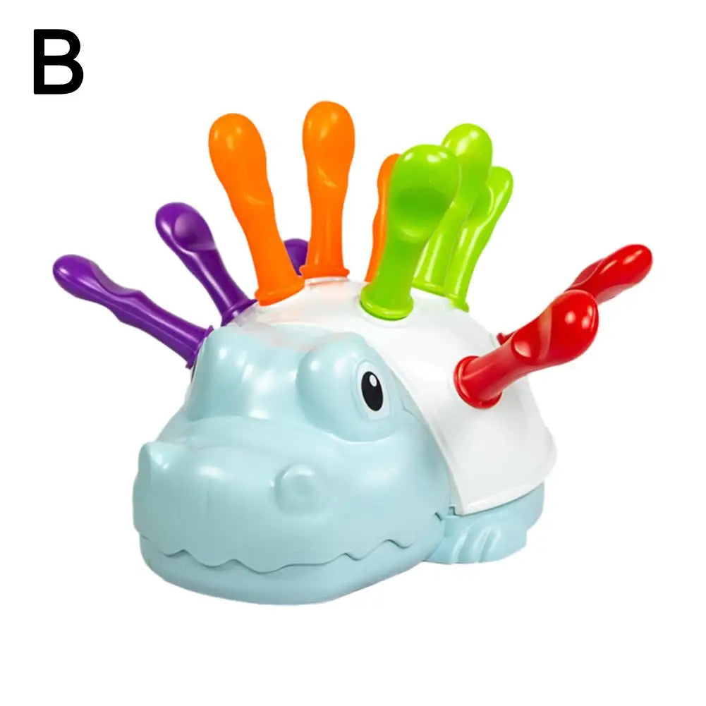 Hedgehog Insert Toy — Montessori Color Sorting & Fine Motor Skills Toy for Toddlers