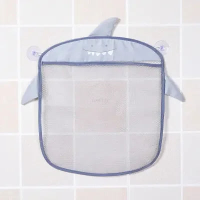 Baby Bathroom Mesh Bag with Sucker for Children Toys Kid Bathtub Doll Organizer Cartoon Animal Shapes Cloth Toys Storage Net Bag