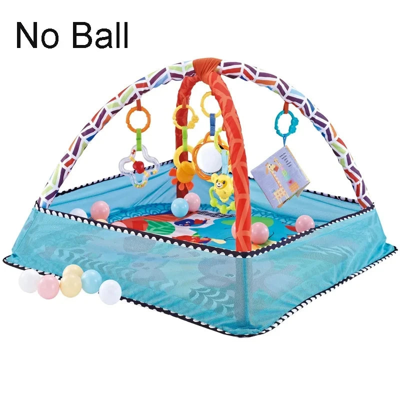 Baby Play Gym Mat — Newborn Activity Gym with Tummy Time & Crawling Blanket